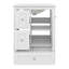 Meuble-lavabo 24 po avec lavabo en céramique, armoire de rangement multifonctionnelle avec trois tiroirs et tablette réglable, porte à fermeture en douceur-114294648