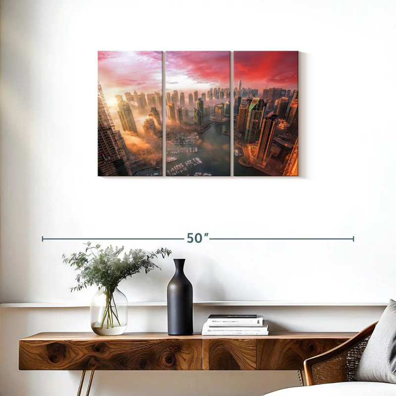 Sebbie Dubai Sunset, 20" H x 33" W
