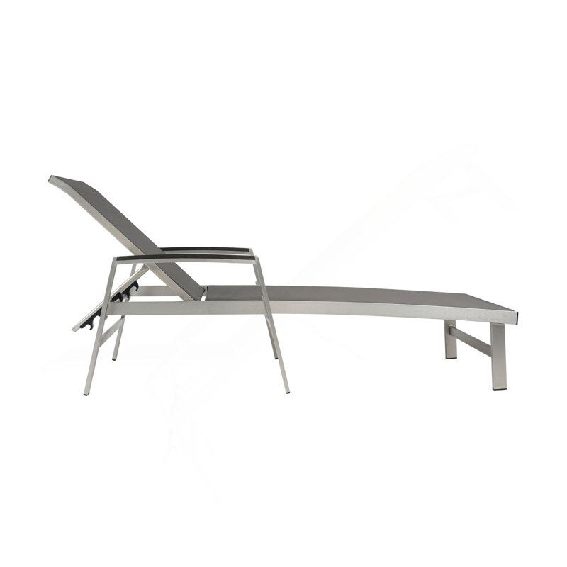 Chaise longue Oxton, Gris