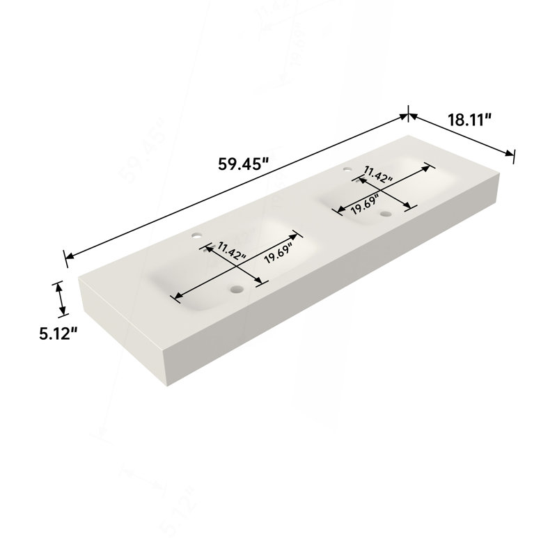 Sink Stone Resin Solid Surface Bathroom Vanity Basin