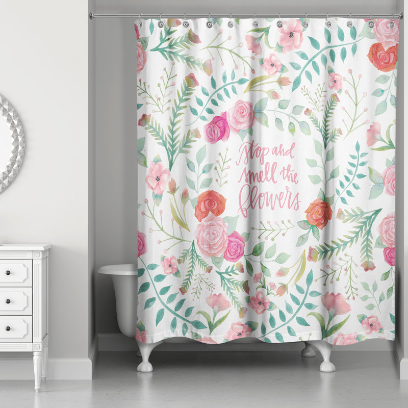 Hilbert Floral Shower Curtain