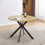 Round Metal Base Dining Table