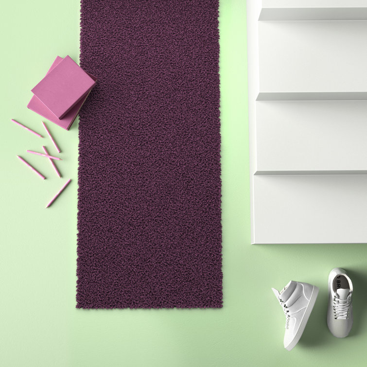 Esterly Solid Colour Shag Area Rug