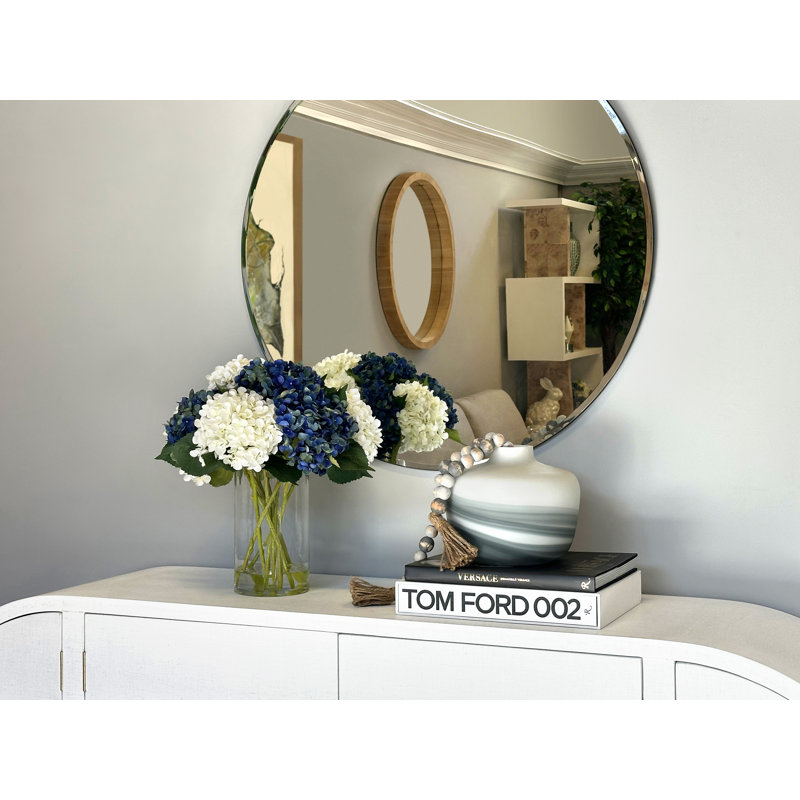 White, Blue And Green Hydrangea Bouquet, Blue