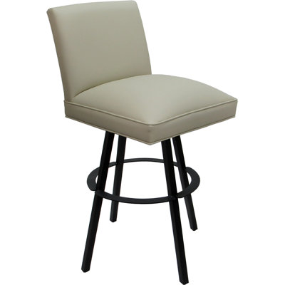 Tabouret de bar pivotant en métal - hauteur de siège de 34 po