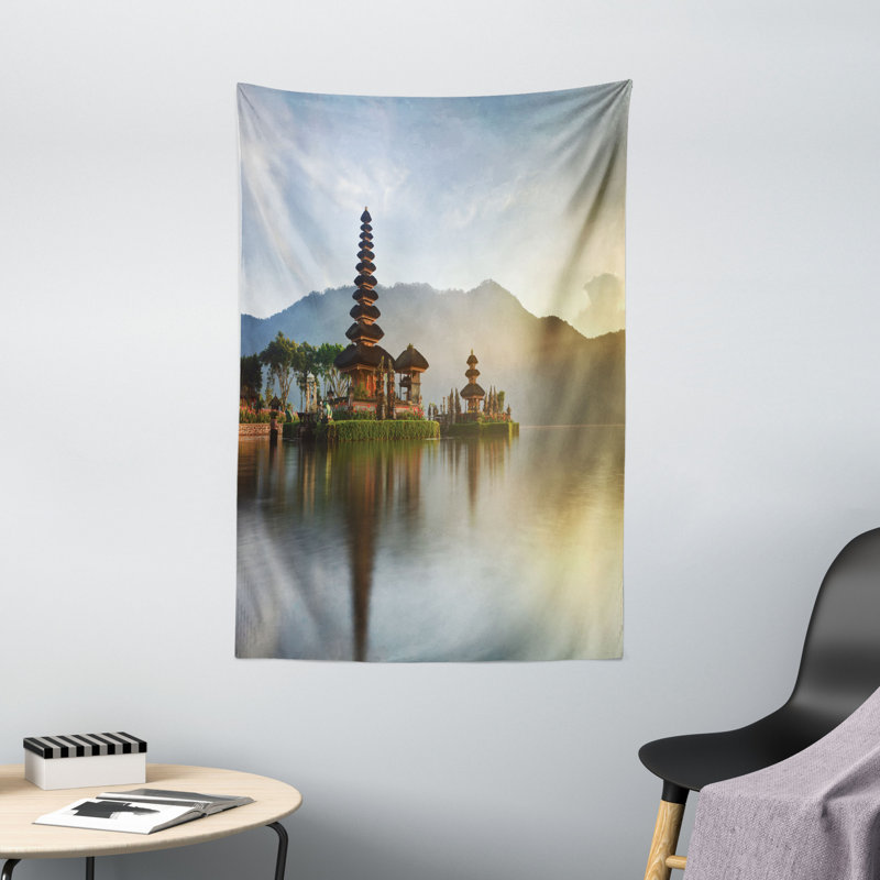 Tapisserie balinaise en polyester, H 60 po x l 40 po