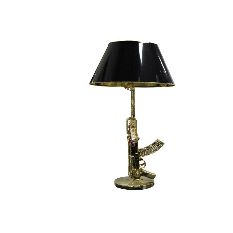 Lampe de table 25 po Kumbhar, Or, H 36 po x l 20 po x P 20 po