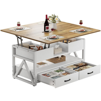 Table basse à plateau relevable 40 po