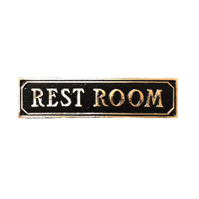 Restroom Door Sign