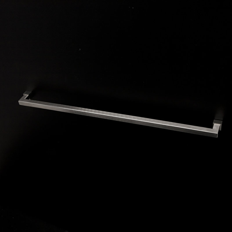 Quadro Towel Bar, Brushed Stainless Steel, 0.88" H x 24.5" L x 3.25" D