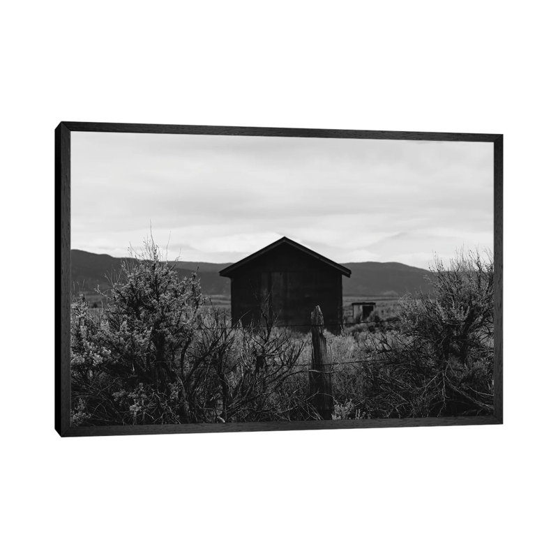 Taos Mountains V by Bethany Young - Print on Canvas, Black Framed, 66.04cm H x 101.6cm W x 3.81cm D