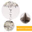 Ventilateur de plafond 42 "en cristal argenté - télécommande avec lumière à intensité variable
