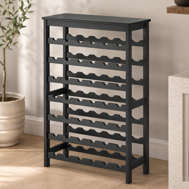 Bamboo Wine Rack, Modular Stackable Bottle Storage, Tabletop Display