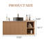 Armoire de salle de bain moderne 36 "en bois avec lavabo en céramique-173240841-173241332