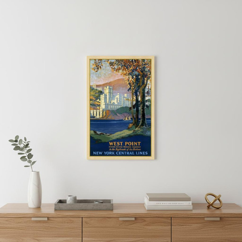 Art mural rétro sans cadre 1933, H 12 po x l 9 po x P 0,1 po