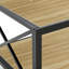 Table basse en verre trempé avec tablette de plancher-2031026939