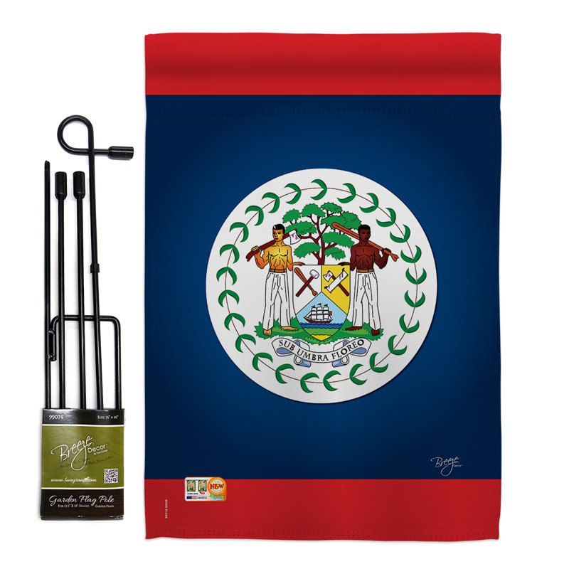 Double Sided 18.5'' H x 13'' W Polyester Flag Set