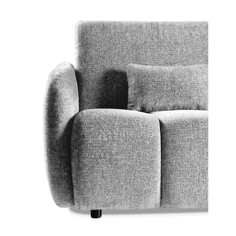 3 Seater Chenille Sofa Bed, Grey