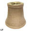 Abat-jour en tissu de style candélabre en beige à motif de cloche-2107025531