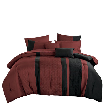 Juhu 9 Pieces Bed In A Bag Comforter Set