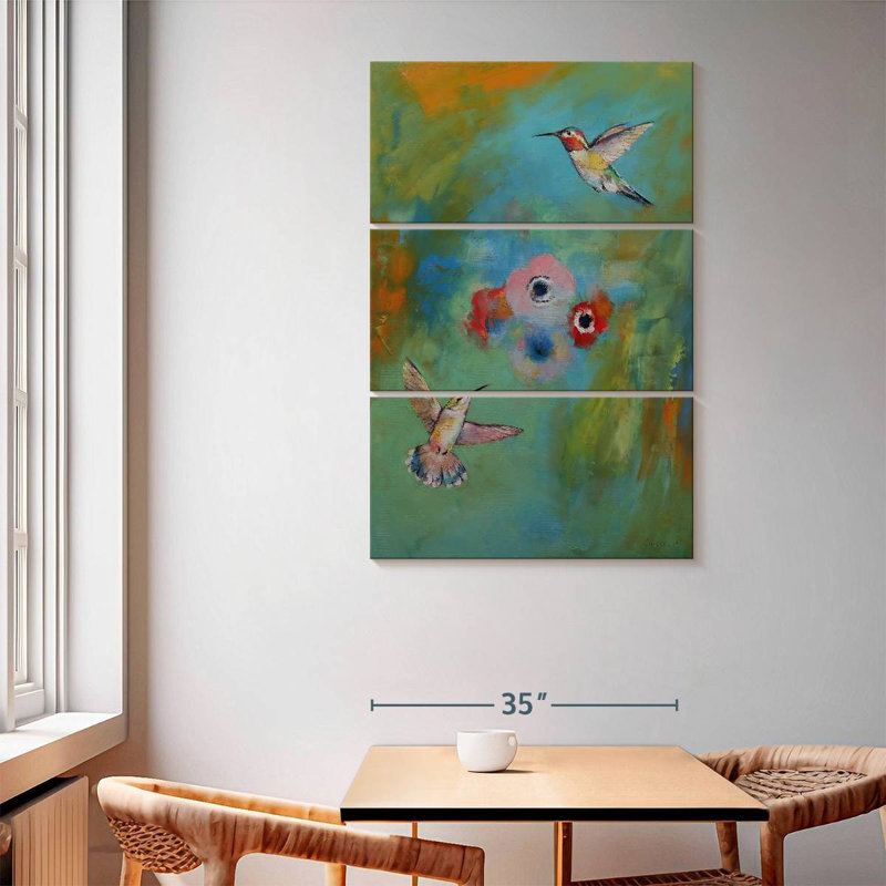 Brampt Hummingbirds, 65" H x 42" W
