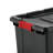 Sterilite Durable Rugged Industrial Tote with Red Latches-98363273-98363275
