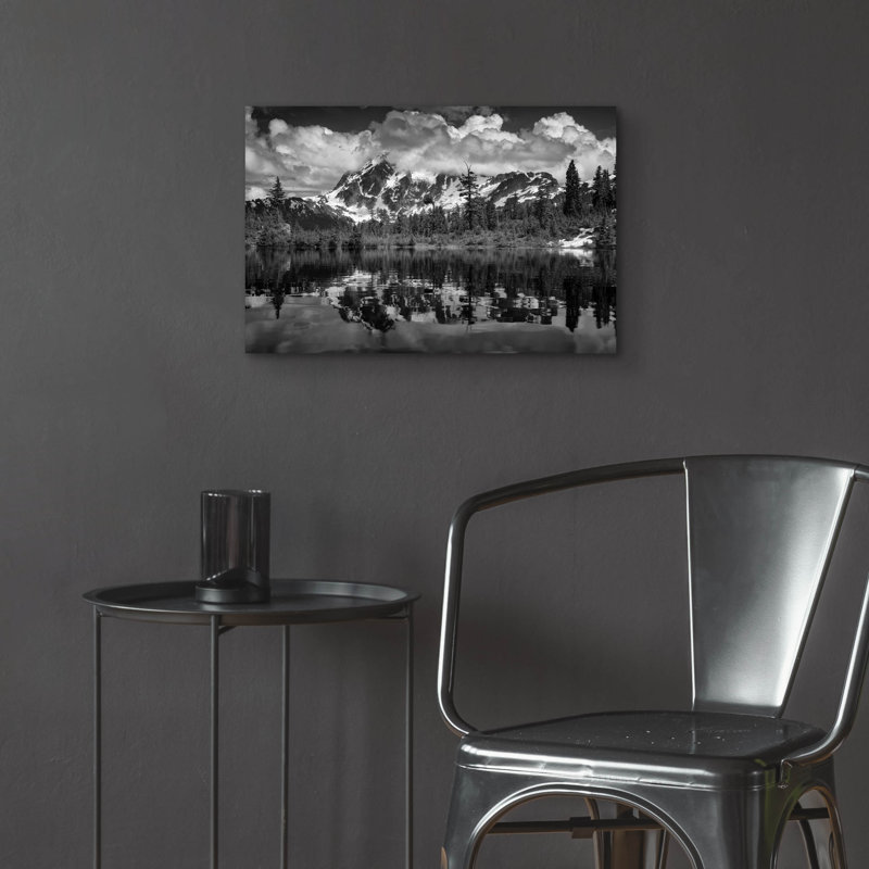 «Head In The Clouds B & w» par Rick Berk, art mural en verre acrylique, H 16 po x l 24 po x P 0,2 po