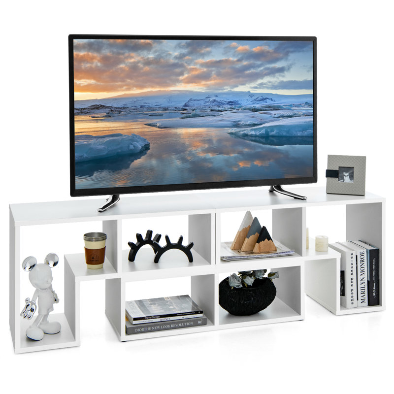Hicksley Unfinished TV Stand for TVs up to 65", White