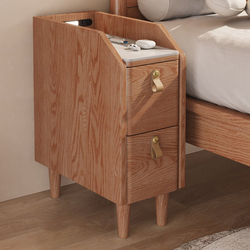 Carlyse 25cm W Manufactured Wood Bedside Table