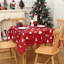 Waterproof Washable Christmas Tablecloth with Deer Pattern | Festive Polyester Cover for Dining Room, Kitchen & Holiday Parties-368277216-368277229
