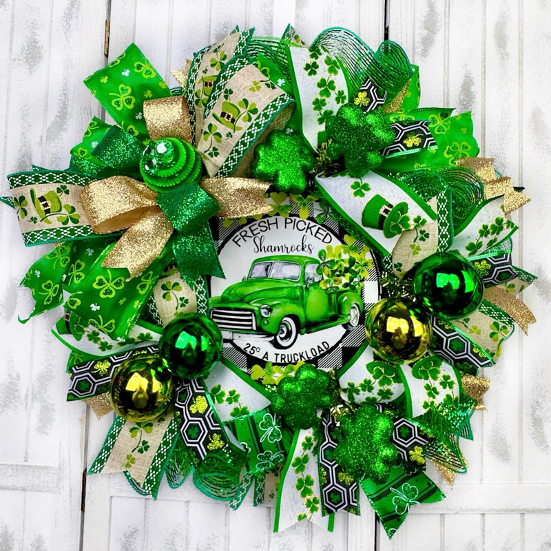 Couronne en maille 18 po Shamrock