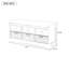 Banc de rangement en bois avec 3 tiroirs et 3 paniers Homes Collection-387035751