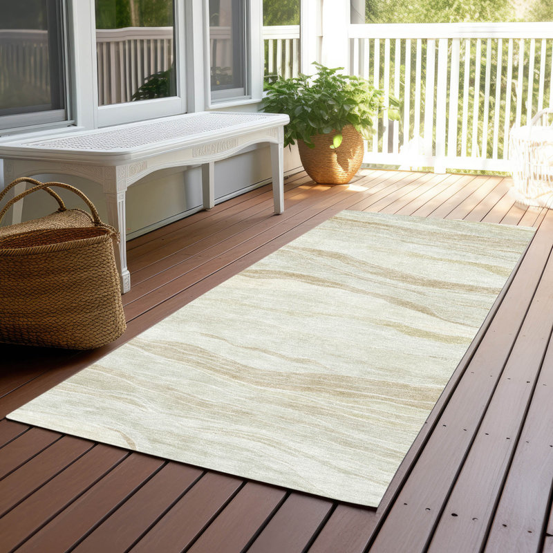 Tapis intérieur / extérieur lavable en machine Christain ACN1246, Tapis de couloir 2 pi 3 po x 7 pi 6 po
