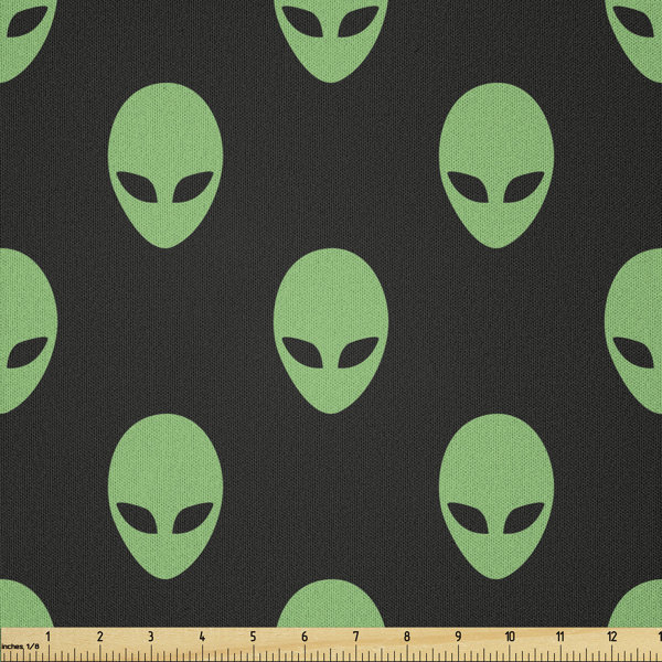 East Urban Home Ambesonne Alien Fabric By The Yard, Supernatural ...
