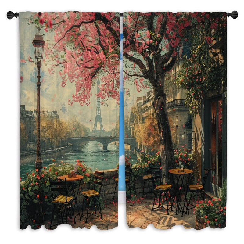 Paire de rideaux obscurcissant en polyester Syndi, L 40 po x L 52 po