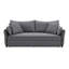 Canapé-lit 87,8 po Irina, tissu gris-1110006002