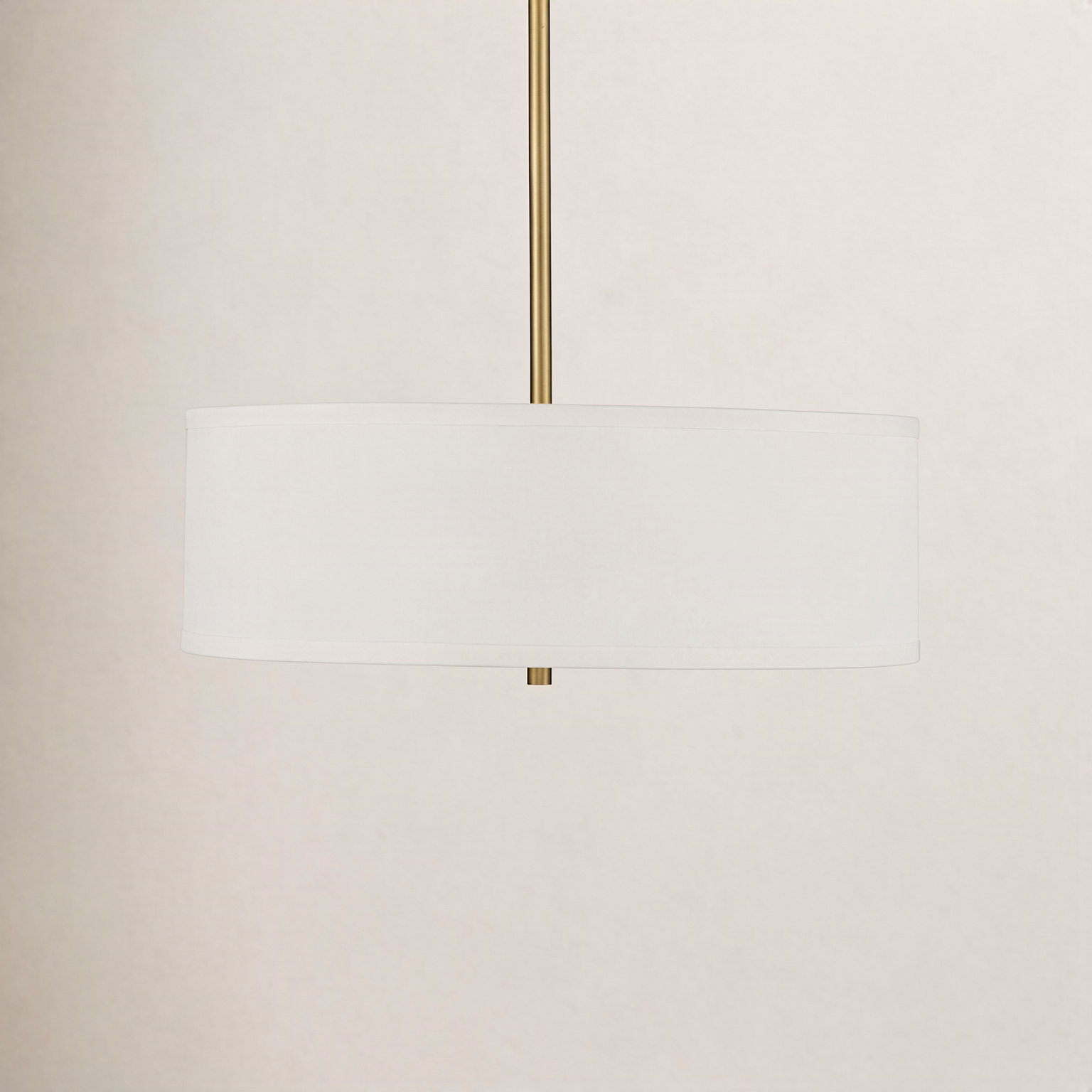 Reed 3 Light Dimmable Pendant, Natural Brass