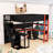 Esports-Inspired Wood Loft Bed with Built-In Desk, Shelves and Storage Stairs-1618622510-1618622515