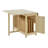 46" Solid Wood Foldable Dining Table Set with 4 Chairs and Clever Storage – Enhance Style and Space Efficiency