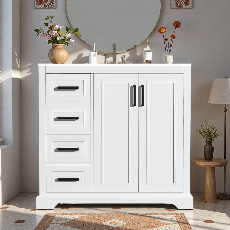 Meuble-lavabo moderne 36 "avec lavabo en céramique