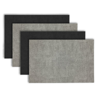 Placemats Set Of 4 12" X 18" Heat-Resistant Table Mats For Dining Table Set For 4 Kitchen & Dining Room Decor Farmhouse, Boho, & Modern Style Easy To Clean, Durable & Stylish Table Decor