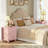  Scalloped Nightstand with Wooden Drawers and Charging Station-1416159102