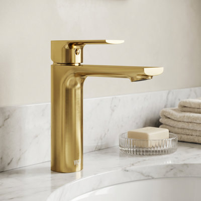 Davidson 6" H Single Handle Single Hole Bathroom Faucet