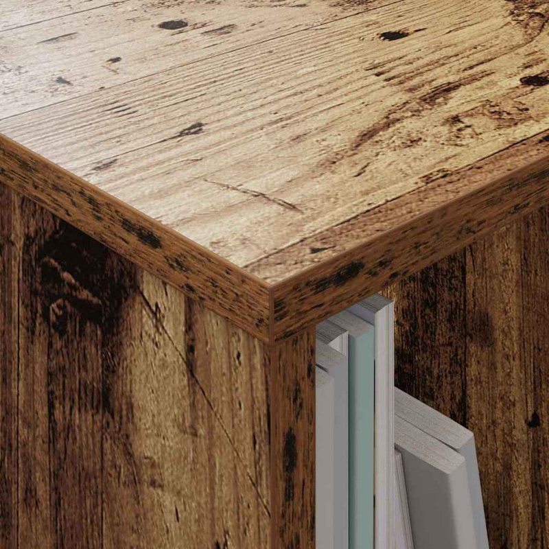 Wood Free Standing Magazine Rack, Dark Brown