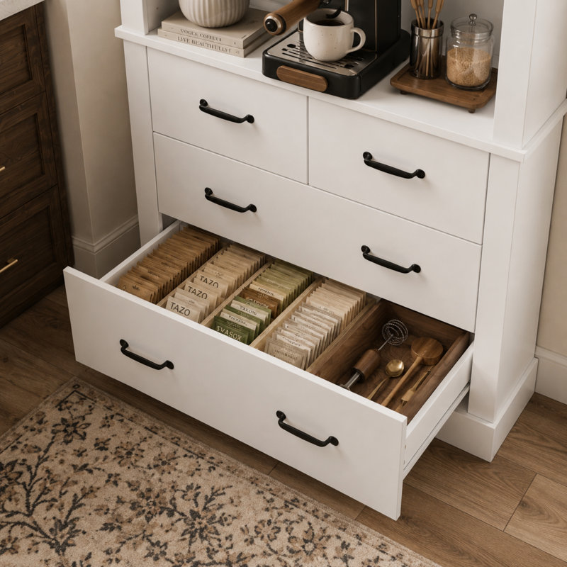Armoire à café 79,5 po x l 39,4 po