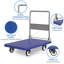 Chariot à plateforme, chariot pliable à poussoir avec roues pivotantes, chariot à bagages robuste d'une capacité de 661 lb