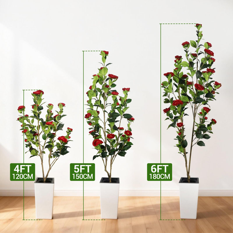 120 cm H Faux Plant, 180CM, Red