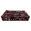 Table basse en marbre véritable - marbre Rosso Levanto, très grand 54 po