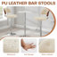 Swivel Bar Stools Seat Adjustable H 62-84cm Barstools with Upholstered Back(set of 2/4)-2059650889-2059650895