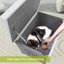 Cat House Waterproof Feral Kitty Shelter Outdoor Indoor Rabbit Hutch For Bunnies,Cats,Dogs And Other Small Animals,Asphalt Roof